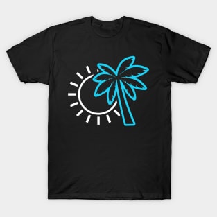 Tropical Summer Beach Icon T-Shirt